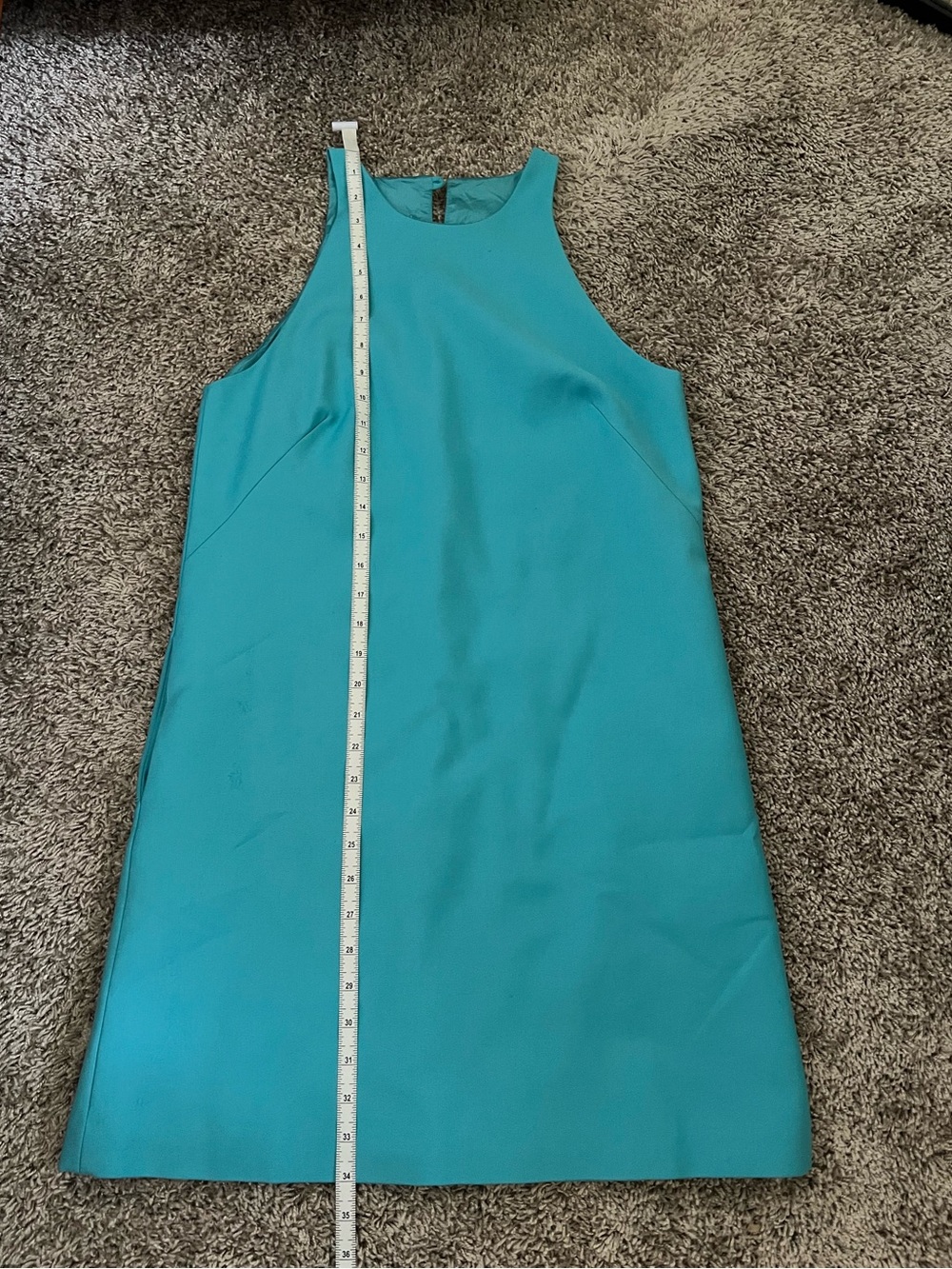 Zara women’s Teal Sleeveless Shift Dress Sz Small